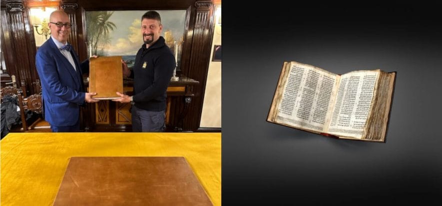 What the Amerigo Vespucci and the oldest Hebrew Bible have in common