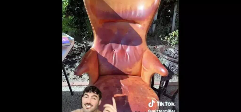 Buys leather armchair online for USD 50, sells it for USD 108,000