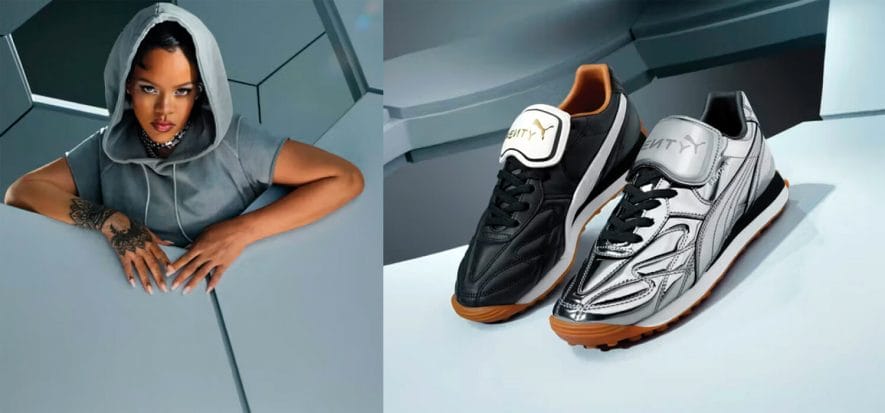 Rihanna and Puma are at it again: return strictly in leather