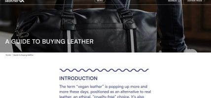 Leather UK's young guide to understanding (and buying) leather