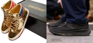 Da Trump a Biden: negli USA i politici si sfidano a suon di scarpe