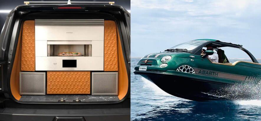 Amphibious vehicles or equipped with an oven: special performance requires leather