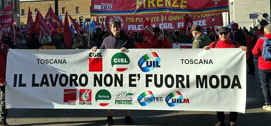 Firenze, la moda sciopera per la CIG e contro il caporalato