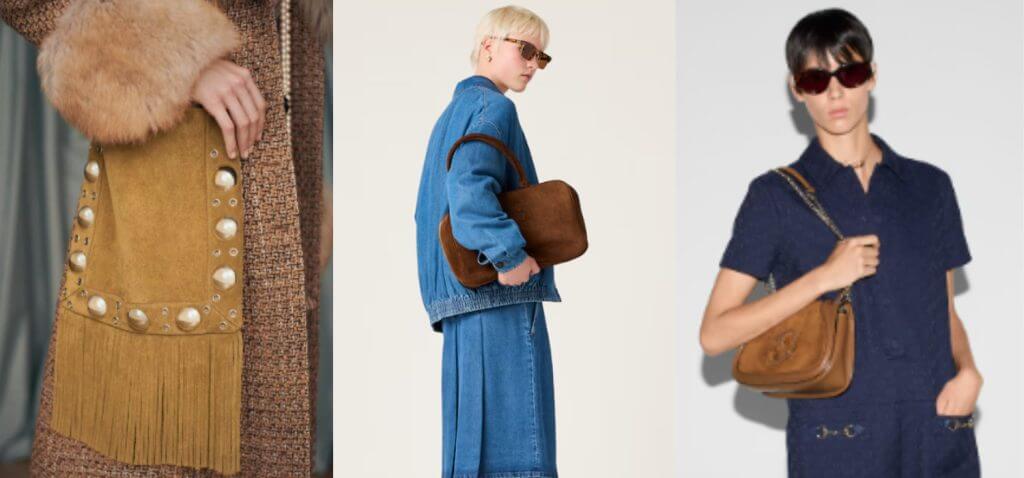 From the 70s to TikTok: the suede bag is back as a must-have