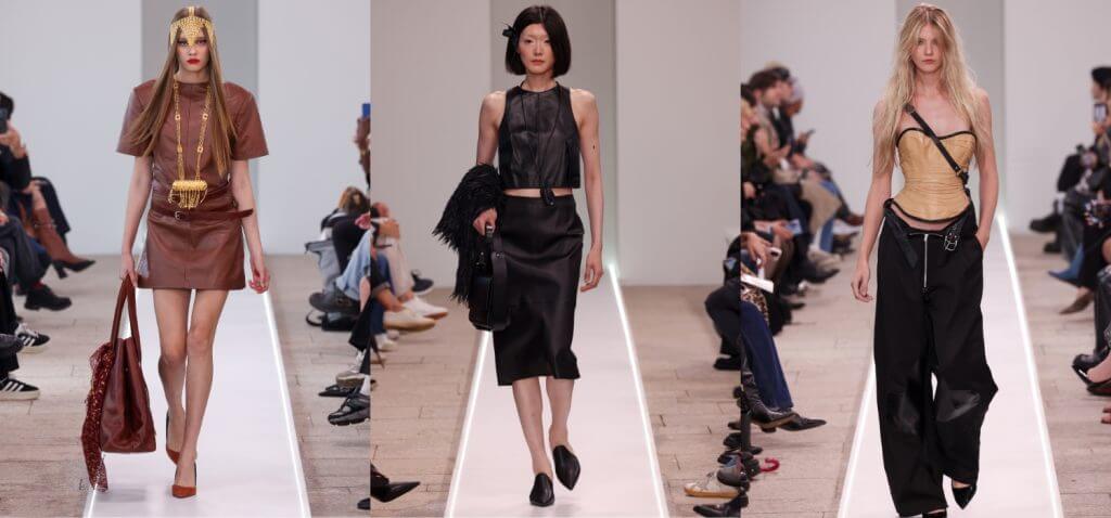 Leather becomes narrative: nine collections for nine visions in Milan