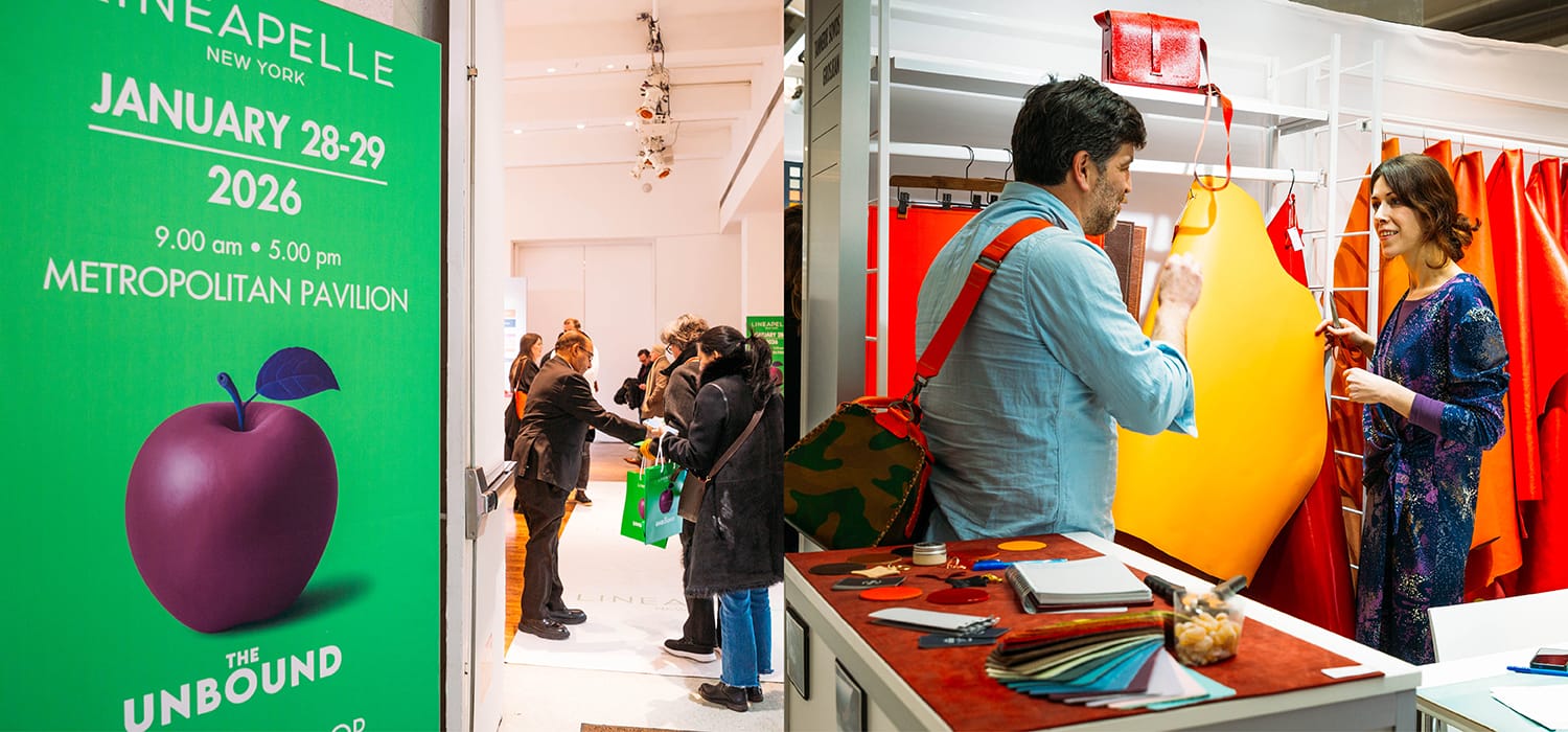 New York state of mind scenes from day one at Lineapelle NY